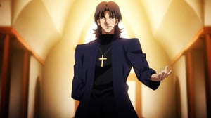 This is the Avatar Image for the Kotomine Kirei (Ov2) AI Voice and Text to Speech Generator
